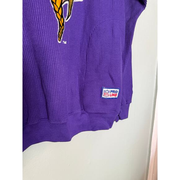 Vintage 90s NFL Starter Pro Line Minnesota Vikings sweatshirt - Picture 3 of 8